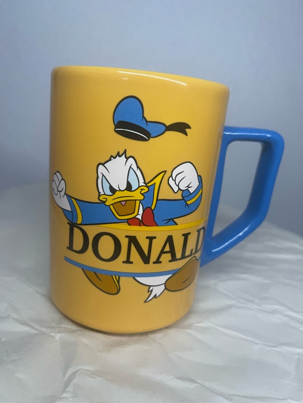 Donald Duck Yellow and Blue Ceramic Mug